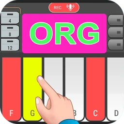 Organ enstrümanları müzik simgesi